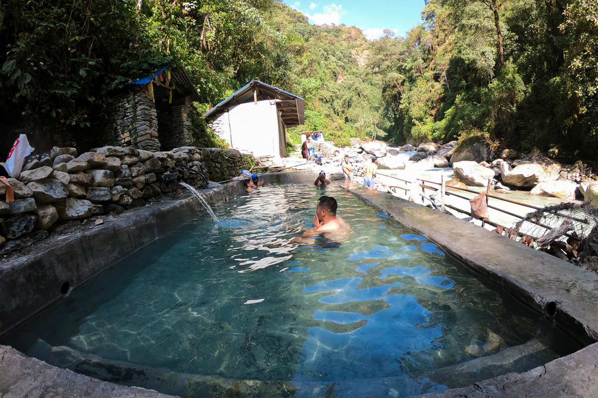 Natural Hot-spring at Jhinu Danda